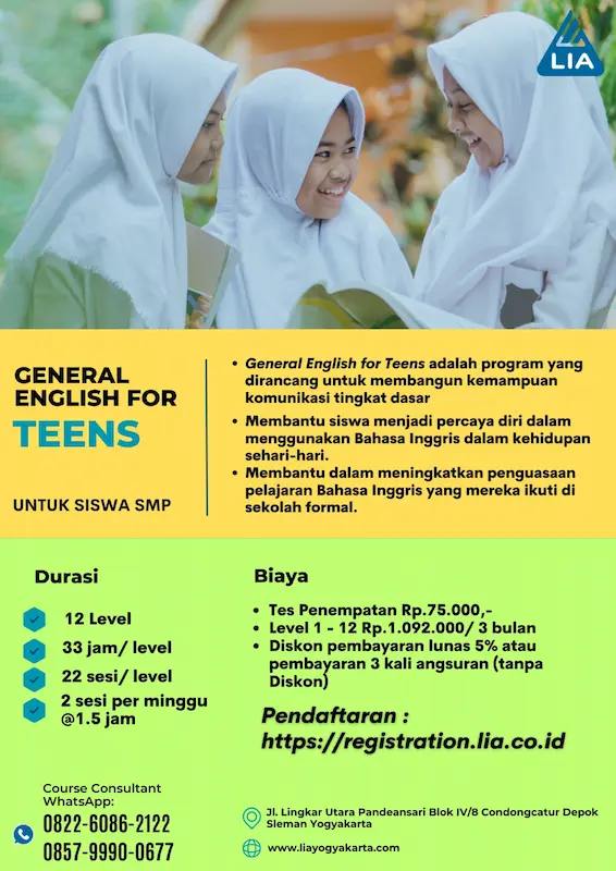 Kursus Bahasa Inggris Untuk Siswa SMP-2 Alasan kursus bahasa inggris untuk siswa smp