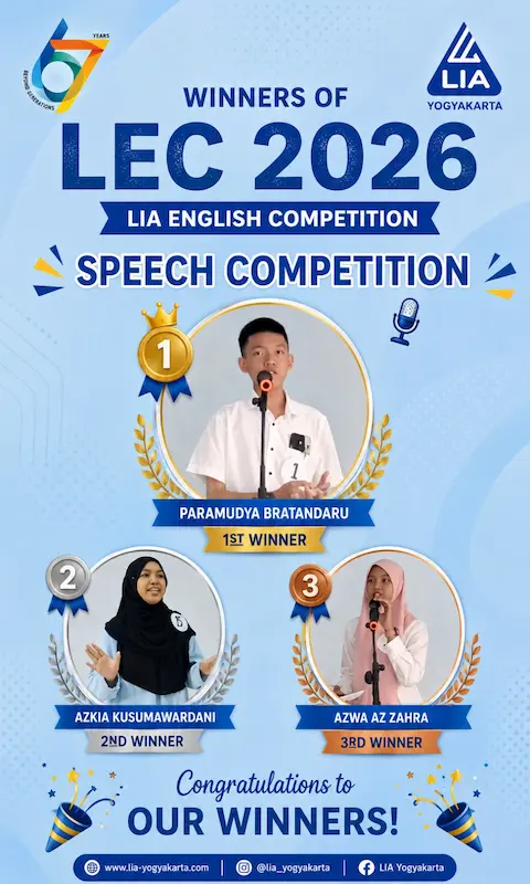 Kursus Bahasa Inggris Yogyakarta | LIA Sejak 1990 kursus bahasa inggris yogyakarta lia
